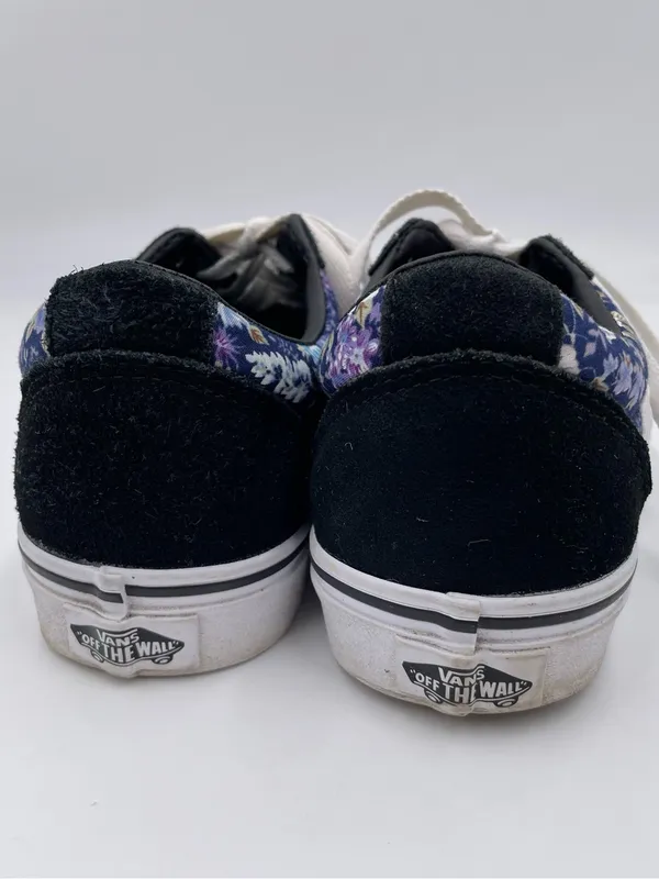 Vans Ward Moody Floral Purple/Black Skate Shoes Women's Size 6 Lace Up Sneakers - Image 7