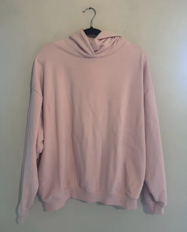 Lazy Sunday by Cali 1850 Oversized Fleece Hoodie with Side Pockets Pink XL - Image 2