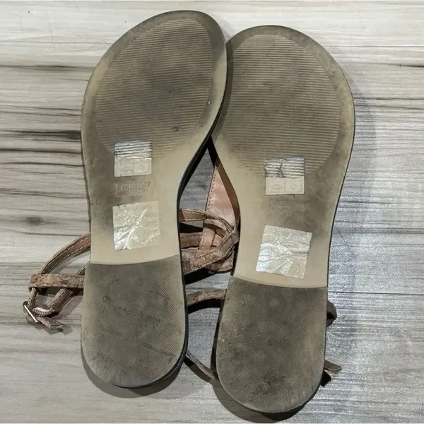 J.Crew Cork T-Strap Sandals Tan Women’s 9.5 - Image 4