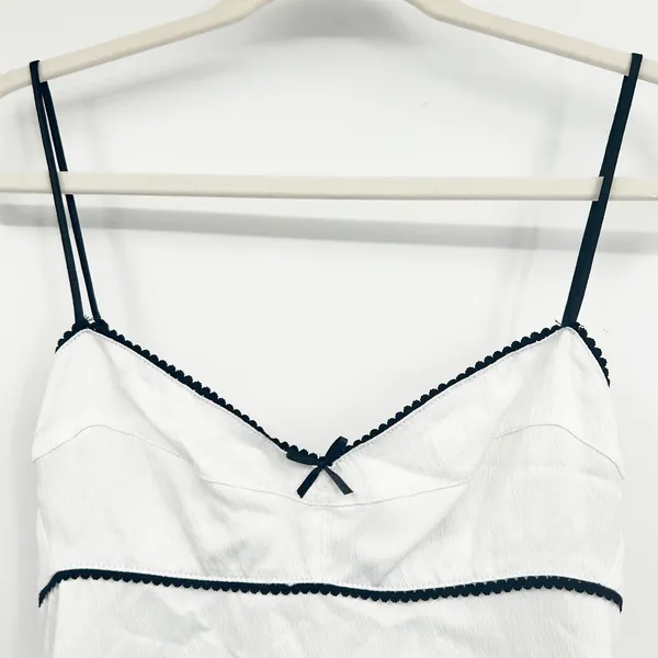 NWT Zara Womens Romantic Coquette Open Back Satin Slip Mini‎ Dress Size M - Image 4