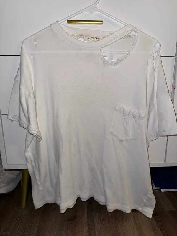 Oversized White Tee - Image 2