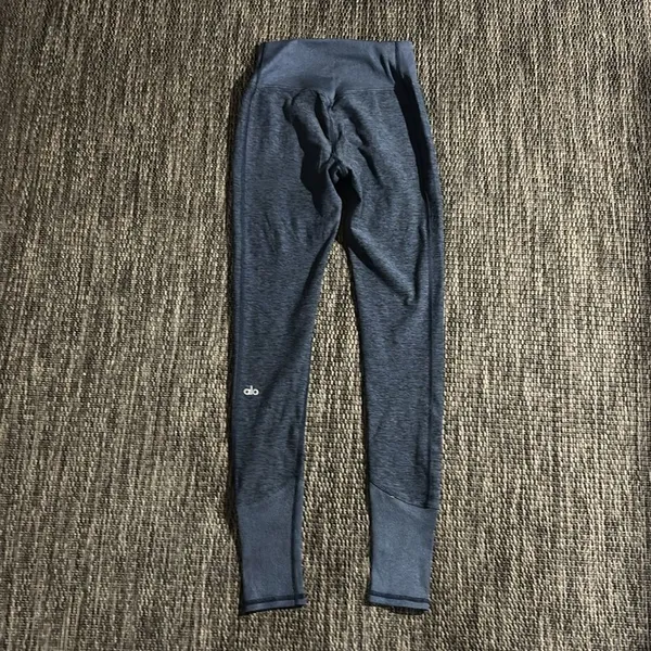 Alo Yoga Alosoft Lounge Leggings Navy Blue Size XS - Image 2