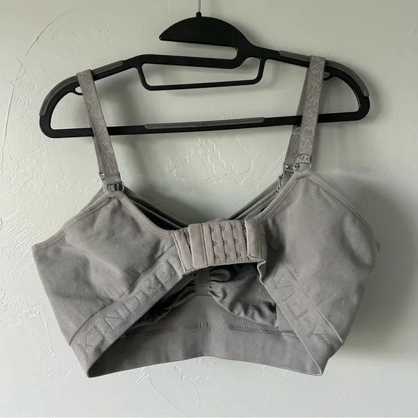 Kindred Bravely Sublime Hands-Free Pumping Nursing Bra Grey Large Busty E-H Cups - Image 7