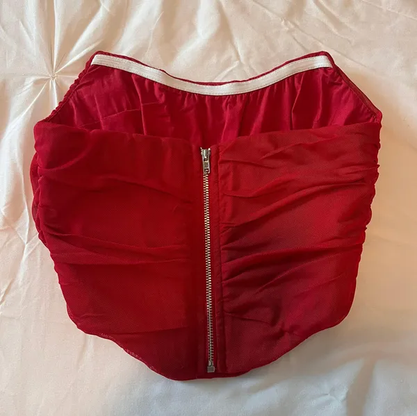 Corset Top Red Size XS - Image 2