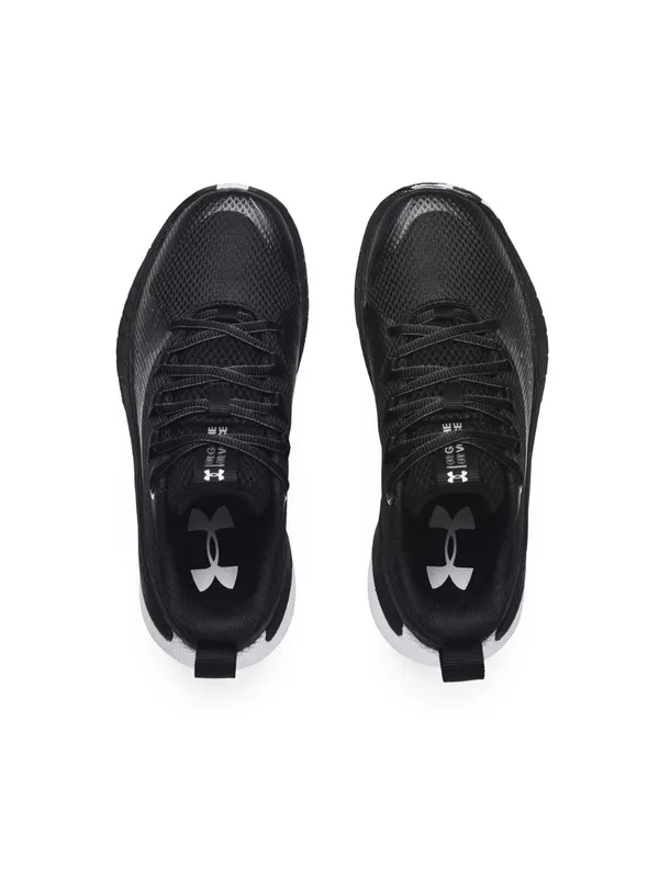 Women’s Under Armour UA HOVR Ascent Basketball Shoes 9 Black White 3025680 001 - Image 4