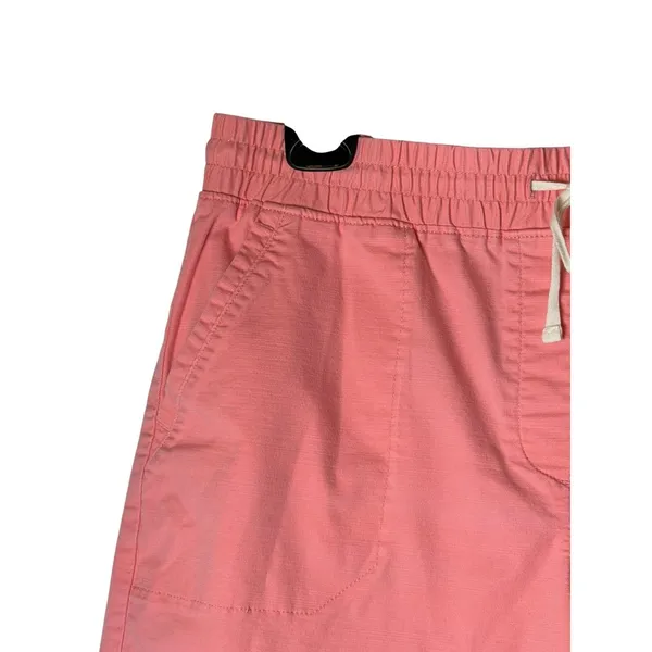 Talbots Shorts Women Large Pink Elastic Waist Drawstring Cotton Blend Preppy - Image 4