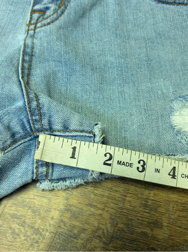 Victorias Secret Low Rise Boyfriend Denim Jean Shorts Womens 6 Blue Cutoffs Mini - Image 5