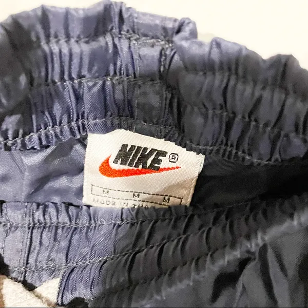 Nike Vintage‎ Womens Medium Blue Wind Athletic Elastic Waist Pants - Image 3