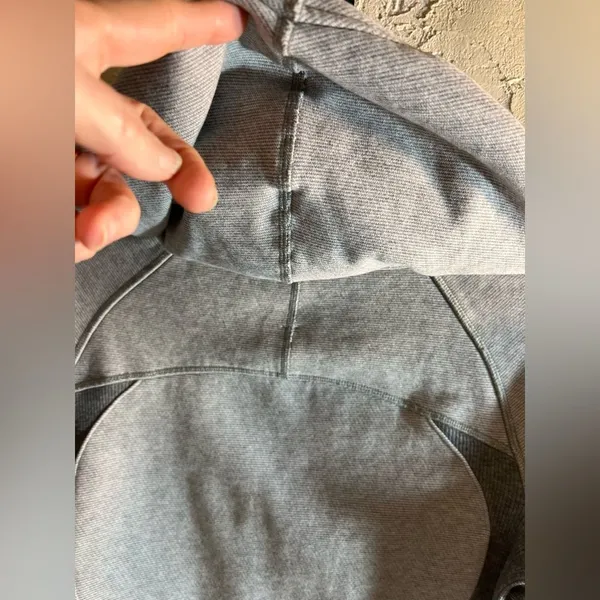 Lululemon Athletica Scuba Gray Zippered Fitted Hoodie 6 - Image 9