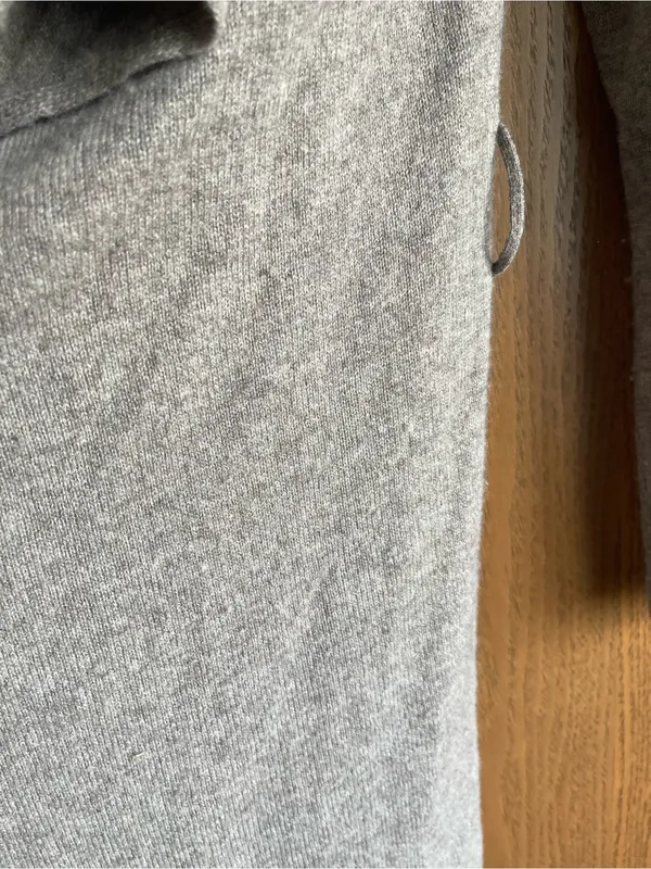 Tahari 100% Cashmere Taupe Open Front Cardigan Sweater - Image 3