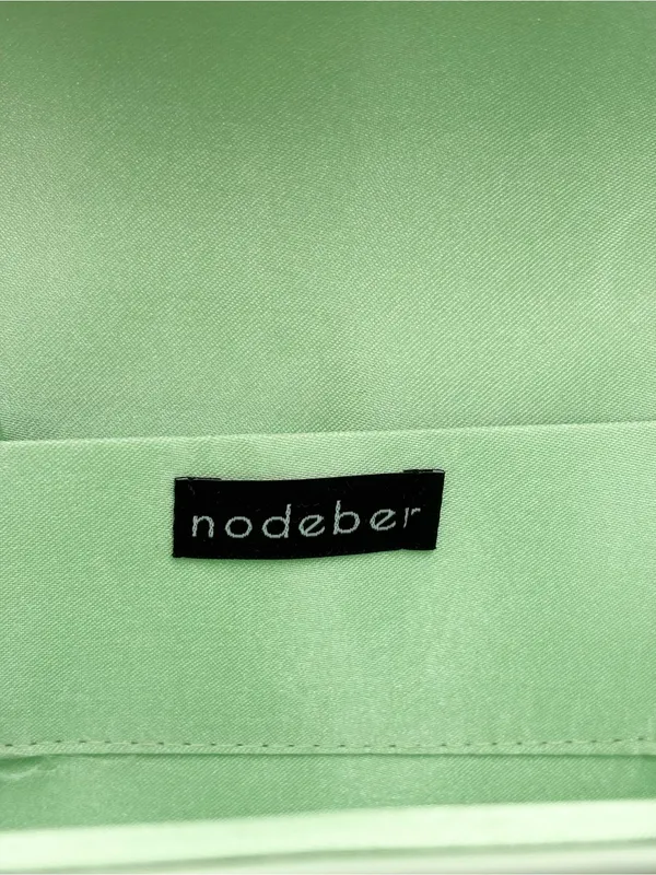 Mint Green Vegan Leather Envelope Clutch Bag with gold Chain‎ Evening Party - Image 4