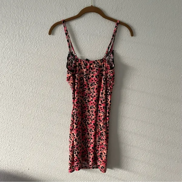 Pink & Black Animal Print Nightie Loungewear - Image 2