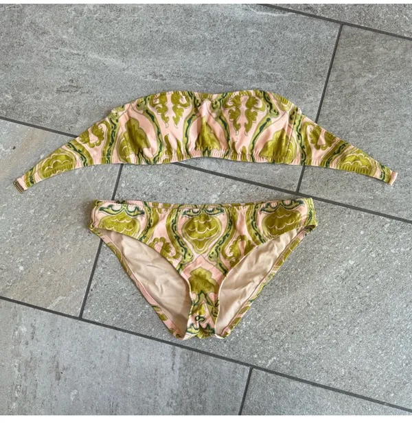 Pink And Green Paisley Jcrew Bikini - Image 3