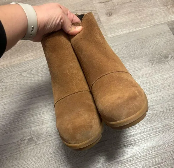 JOAN OF ARCTIC II WEDGE CHELSEA SNOW BOOT Size 10 color: COGNAC - Image 8