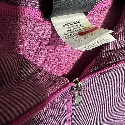 Patagonia Womens Capilene Pink Quarter Zip Pullover Medium‎ - Image 3