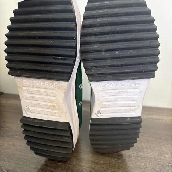 Converse Run Star Hike Hi‎ Top Platform Sneakers M9 W10.5 Court Green - Image 6
