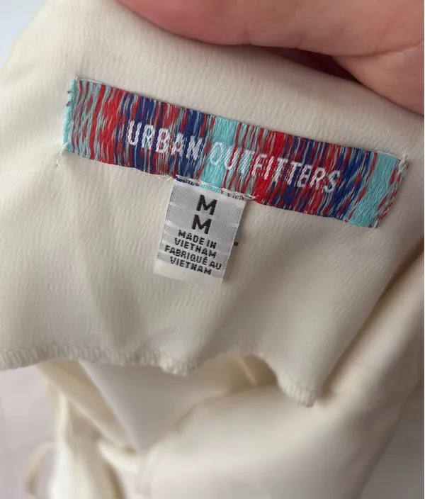 Urban Outfitters White Dress Mini size M Silk - Image 5