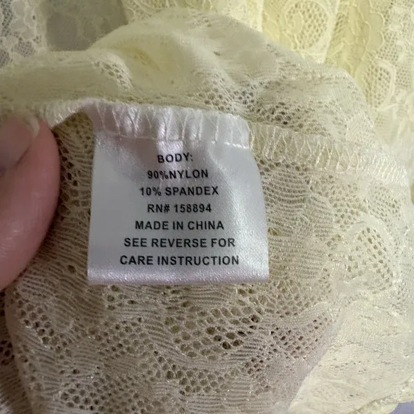 Shannon Ford New York Floral Ivory Lace Open Romantic Kimono Topper Cardigan 2X - Image 5