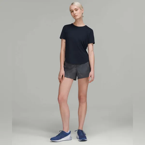 Lululemon Speed Up MR Lined Short 4" - Diamond Dye Pitch Grey Graphite Grey - 4 - Image 2