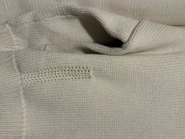 Demylee Wool Blend Women's Crewneck Sweater White - Image 4
