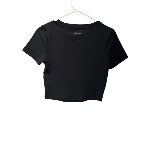Nike One Fitted Women's Dri-FIT Short-Sleeve Cropped Top Black Size M NWT - Image 8