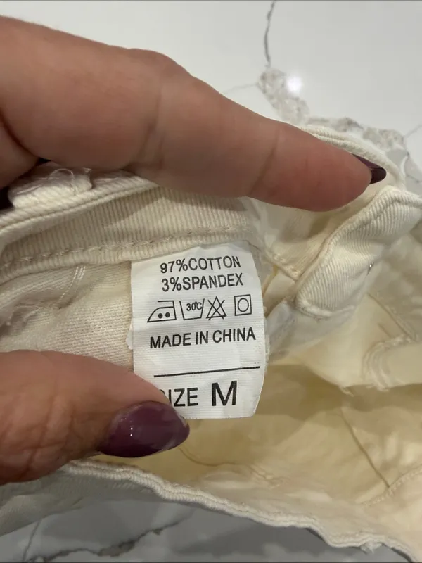 Women's Cream Cargo Pocket Skort - Image 3