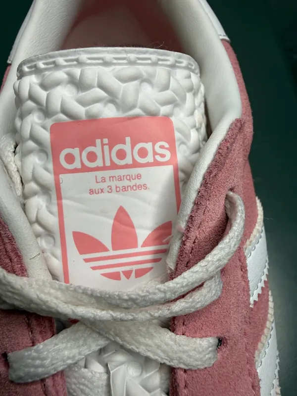 Adidas Gazelle Bold ‘Super Pop” Pink Suede Women's Sneakers with White Stripes - Image 13