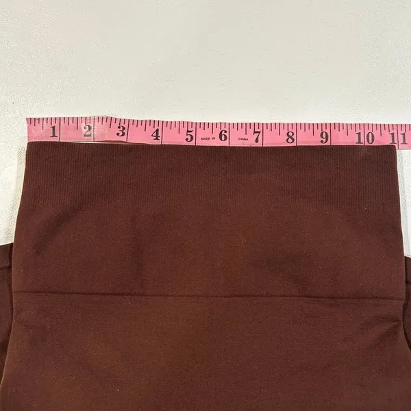Fabletics Yitty Nearly Naked High-Waisted Shaping Shorts Brown | Size M/L - Image 3