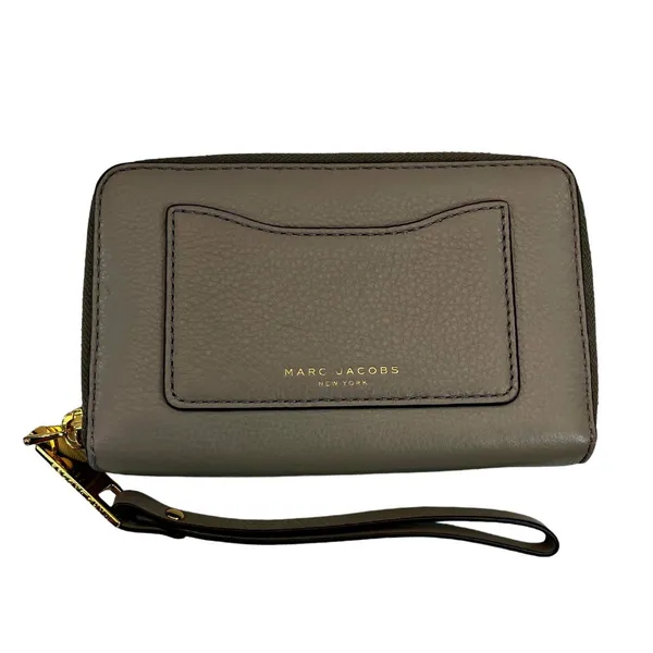 Marc Marc Jacobs Beige Q Legend Satchel Shoulder Bag w/ID Card Wallet Dust Bag - Image 11