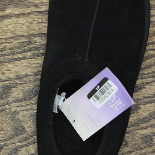 NWT Stars Above Womens Amira Suede Clog Slippers 88498483 Black 5M - Image 10