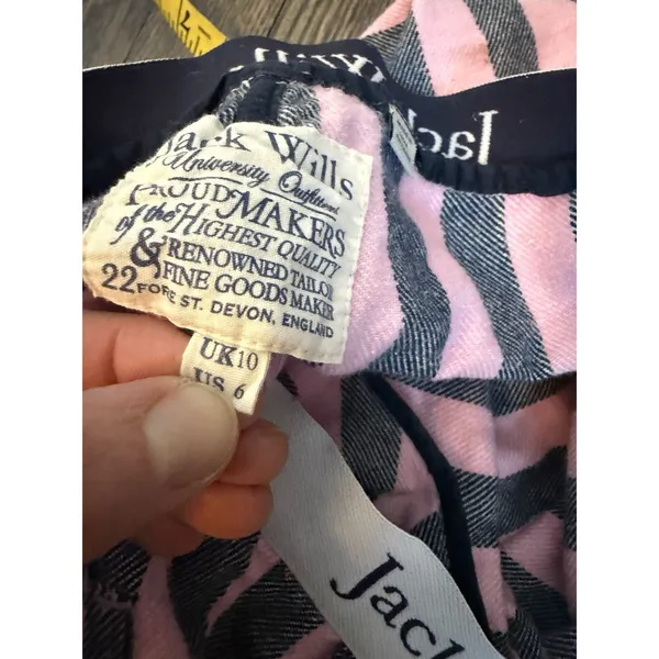 Jack Wills University Outfitters Women's Stripe Pajama bottoms Sz 6 Y2K Vintage - Image 6