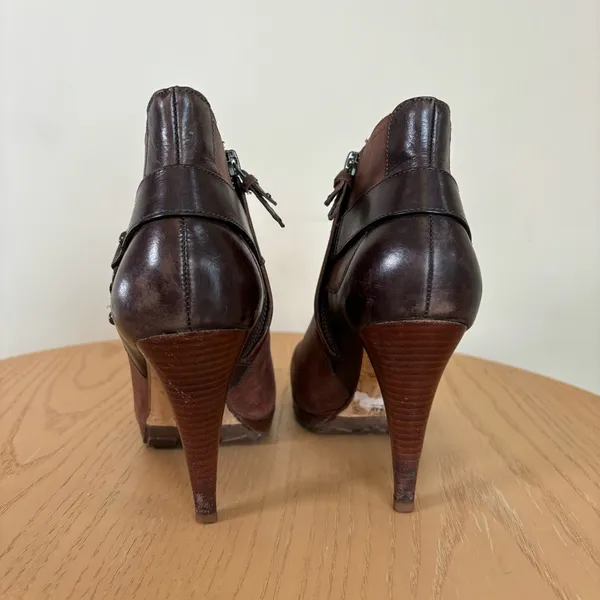 Cole Haan NIKEair‎ brown leather booties 7.5 - Image 7