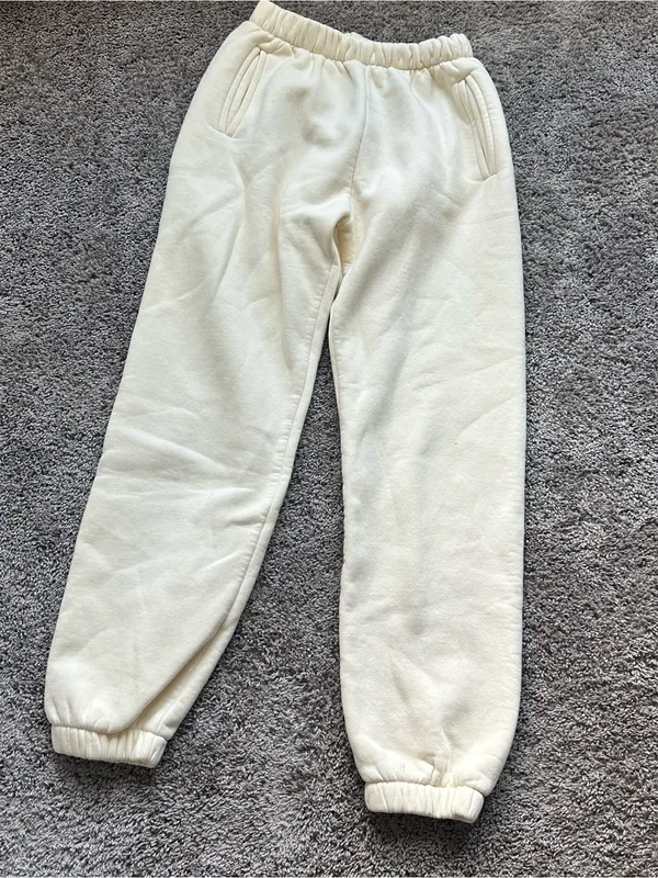 Everyday Cream Fleece Jogger Sweatpants - Image 3