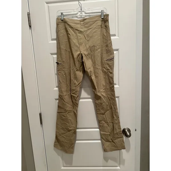 Eddie Bauer First Ascent Women 6 Tan Hiking Cargo Pants Nylon Stretch Gorpcore - Image 2