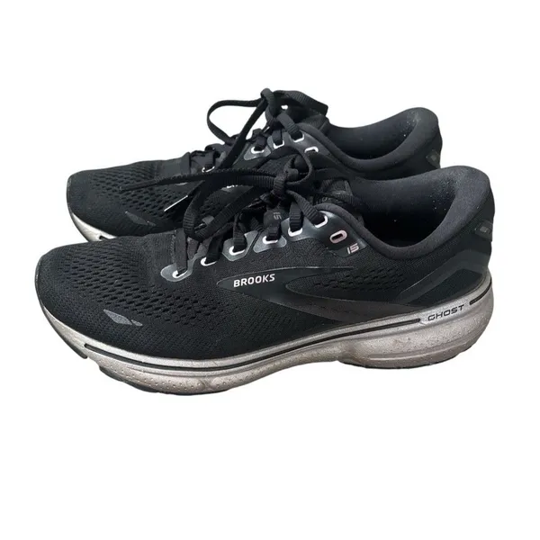 Brooks Ghost‎ 15 Women's Black And Rose Gold Running Shoes Athletic Sneakers 9.5 - Image 3