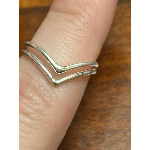 925 sterling silver ring band m29 1.05g size 5 - Image 2