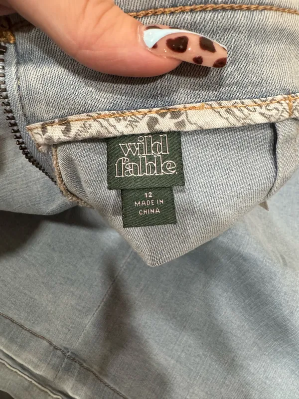 Wild Fable Light Blue Denim Mini Skirt - Image 4