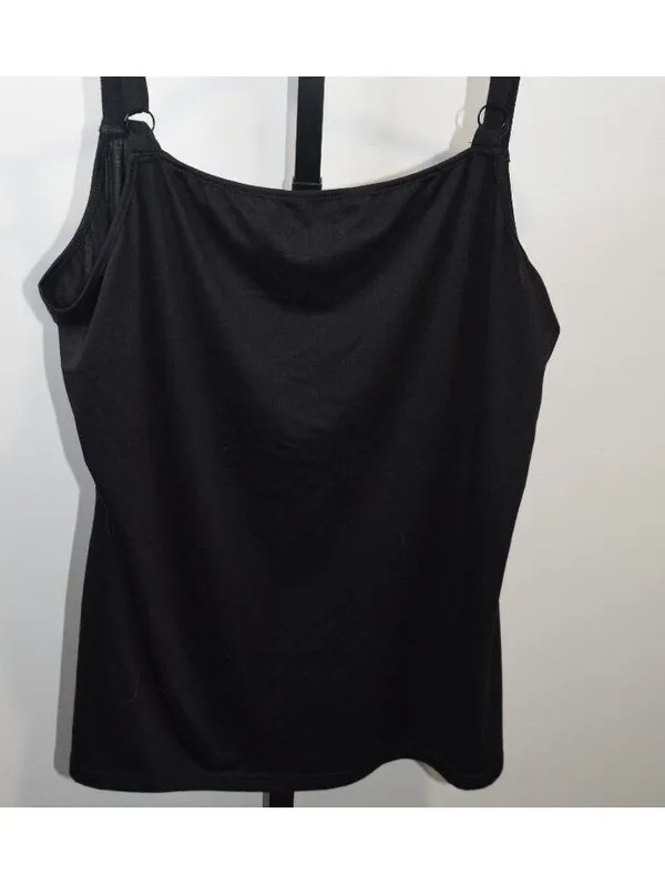 BloomChic Black Plus Size Tank Top with Cute Face Print - Image 3