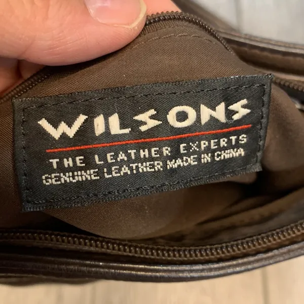 Vintage Wilson’s Leather Dark Brown Leather Purse - Image 6