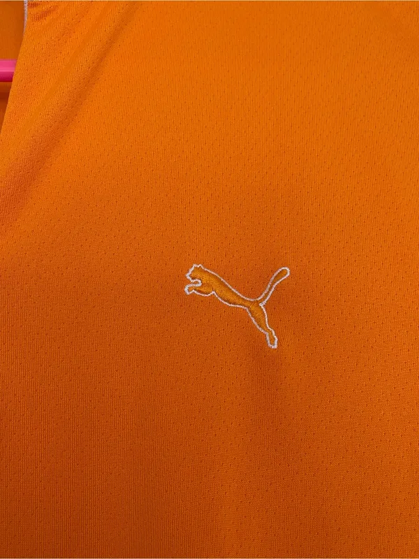 Puma Neon Orange Short Sleeve Zip-Up - Image 3