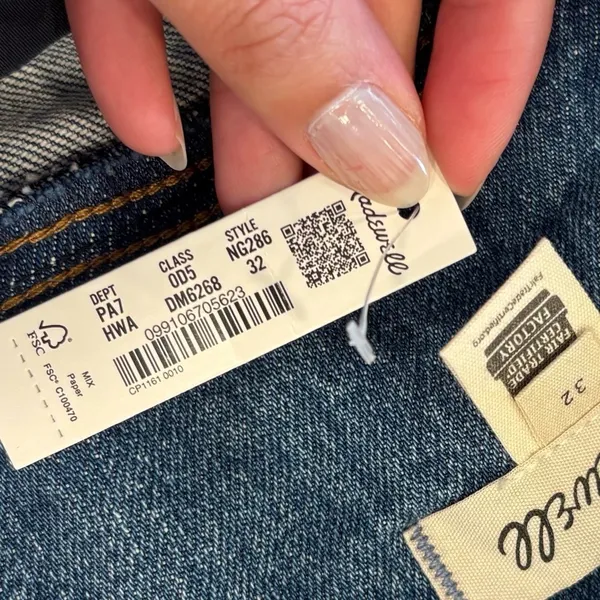 Madewell the maternity perfect vintage jean in heathcote NEW NWT - Image 7