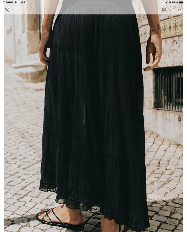 NWT Zara black peasant skirt - Image 3