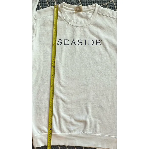 Comfort Colors Seaside Sweatshirt The New Town The Old Ways Coastal Prep White S - Image 3
