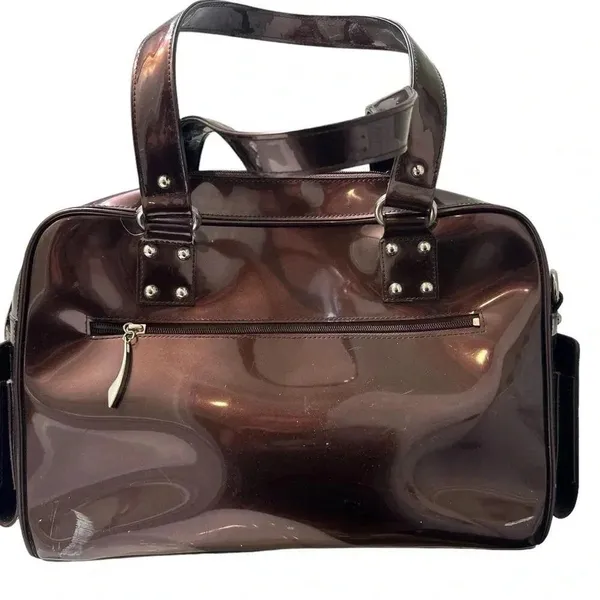 Beijo brown bronze large tote with multiple pockets - Image 2