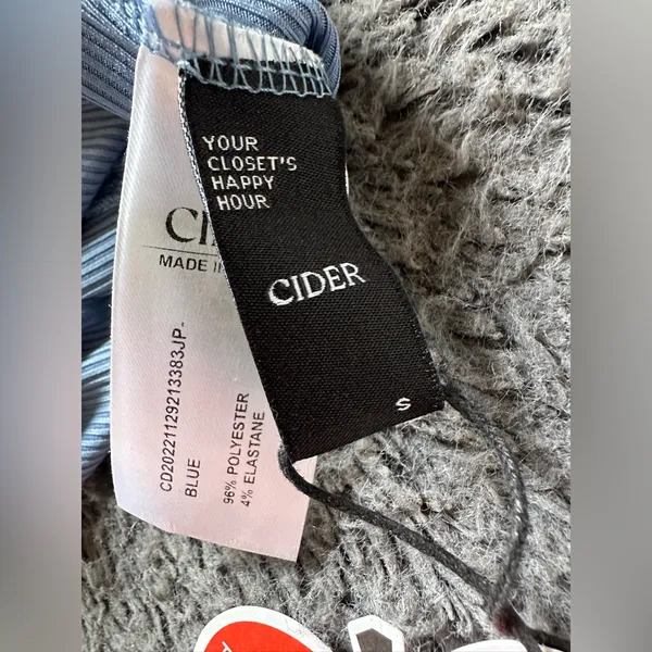 NWT Cider size small blue jumpsuit - Image 4