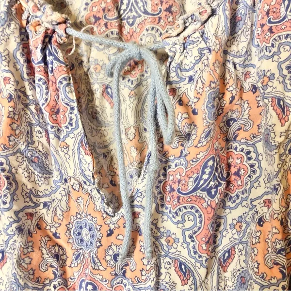 Victoria’s Secret Paisley Sleeveless Slip Dress Nightgown Pink Blue‎ Size small - Image 4