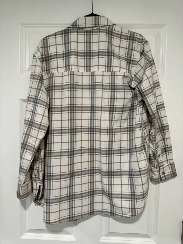Abercrombie Plaid Flannel Shacket - Image 2