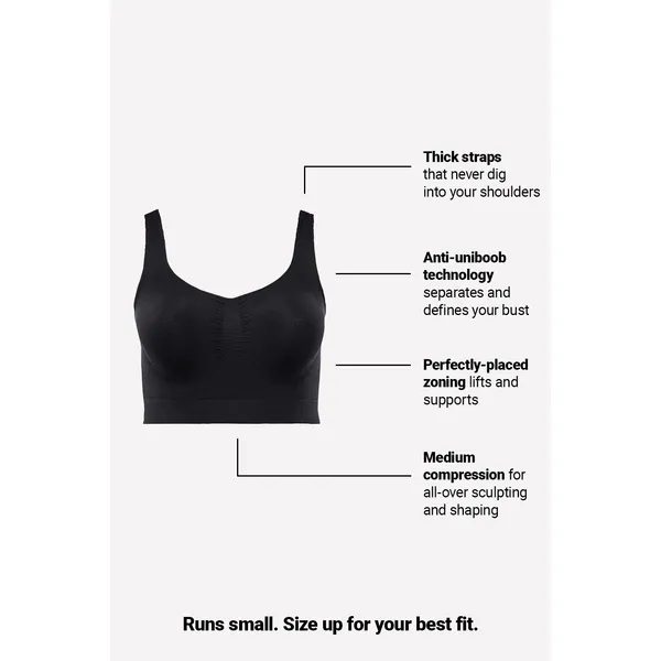 Yitty by Lizzo Nearly Naked Shapewear Black Midi Bra BNWT - Image 3