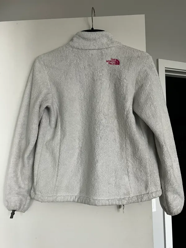 The North Face White Full Zip Fleece Jacket - Image 2