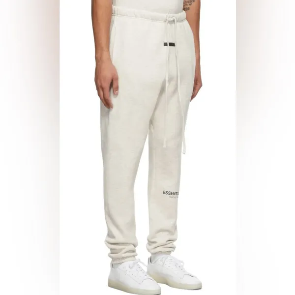 NWT Essentials Fear Of God Essentials Light Oatmeal Sweatpants Size S - Image 2